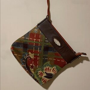 Spartina fabric Brown and Multicolor Patterned Bag